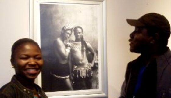 Nellie and Reg enjoy the Photo Exhibition by Zanele
