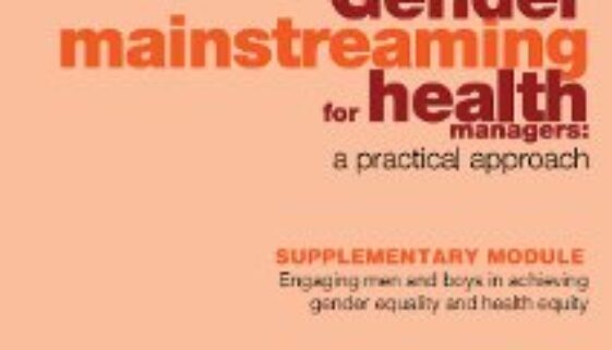 New Sonke and World Health Organization training module on Gender Equality and Health Equity