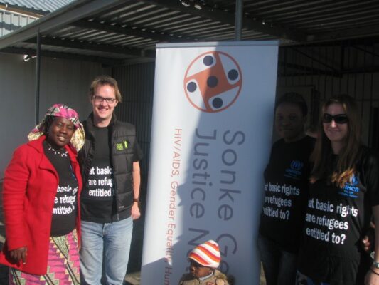 Sonke’s Refugee Health and Rights team at UN World Refugee Day