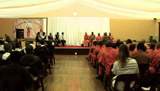 Learners and inmates engage in debate