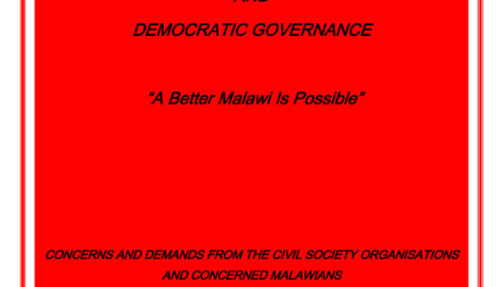 "UNITING FOR PEACEFUL RESISTANCE AGAINST POOR ECONOMIC AND DEMOCRATIC GOVERNANCE "