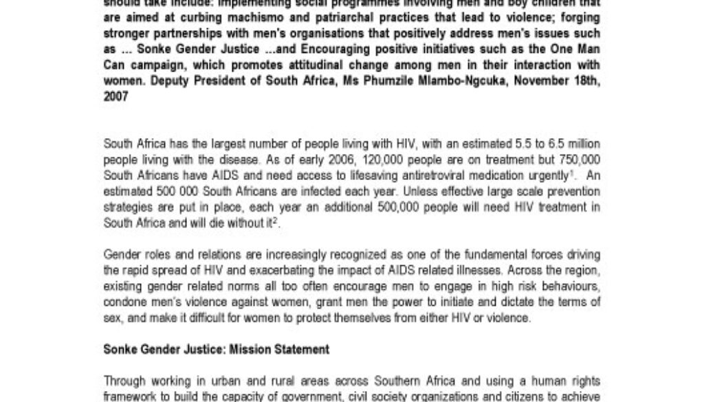 Sonke Gender Justice