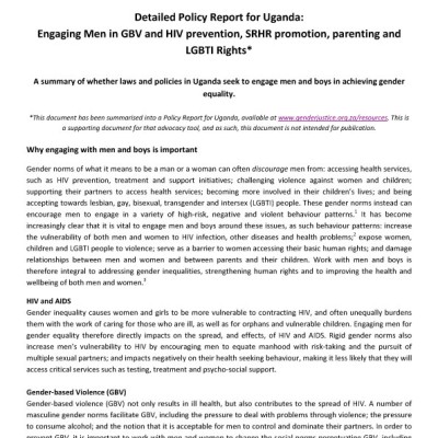 Detailed Policy Report for Uganda
