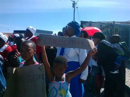 Sonke staff participate in silent march against Xenophobia