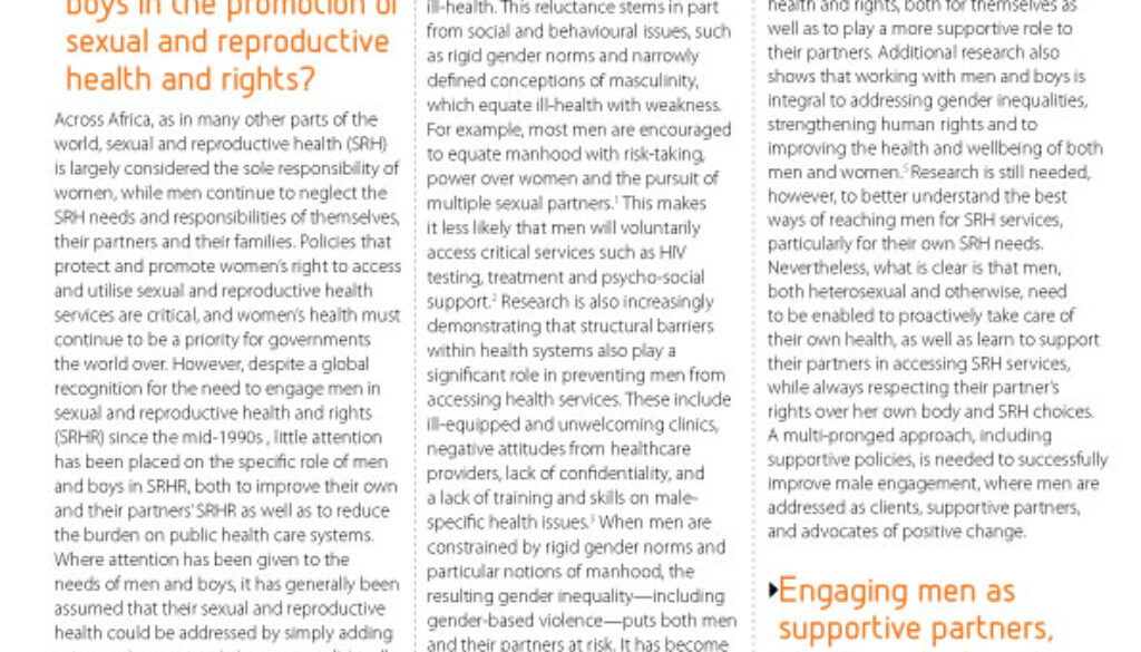 Scorecard on Sexual and Reproductive Health and Rights (SRHR) policies in Africa