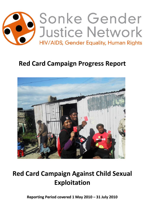 Red Card Campaign Progress Project Report 2010