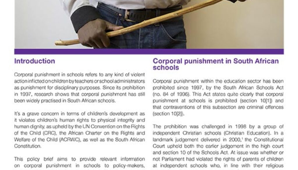 Appropriate Implementation Prohibition CP Schools