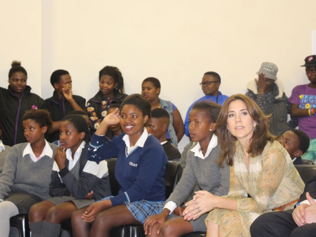 Crown Princess Mary of Denmark visits the loveLife Youth Centre
