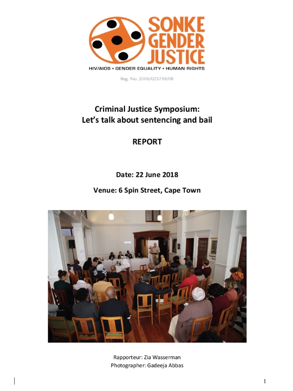 Bail Sentencing Symposium Report