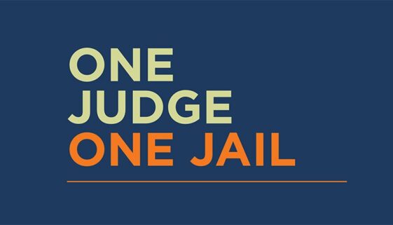 One Judge One Jail Banner