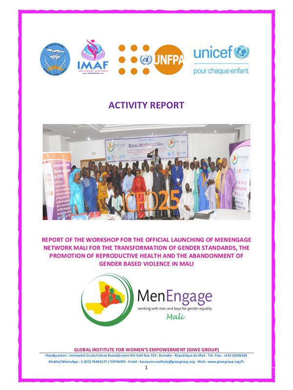 Final Report Launching MenEngage Mali