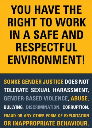 Sonke Zero Tolerance Poster