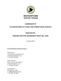 DJF Criminal Matters Bill Submission