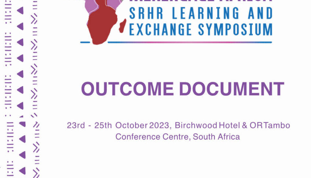 MEA SRHR learning and exchange symposium outcome