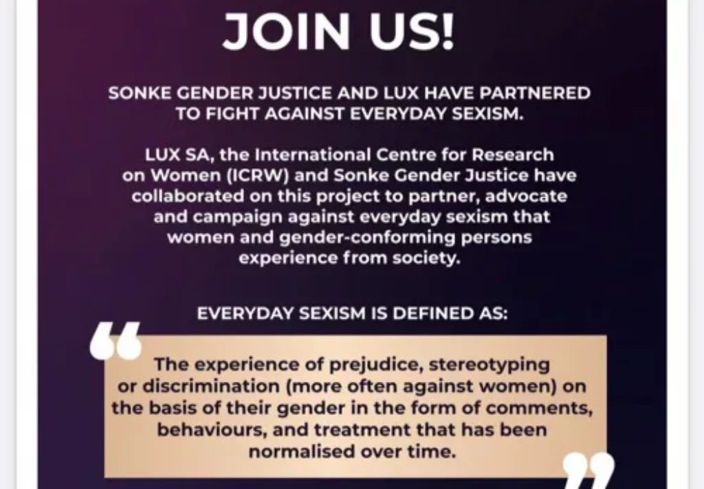 Everyday sexism campaign